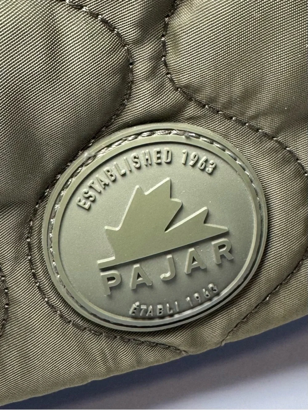 Pajar Asym Quilted Crossbody Forrest green/ orange - Picture 2 of 11